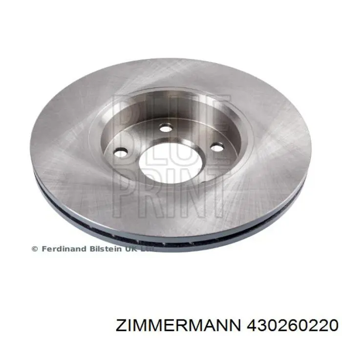 Тормоз дисковый передний Zimmermann 430260220 цена, от 68.25 USD