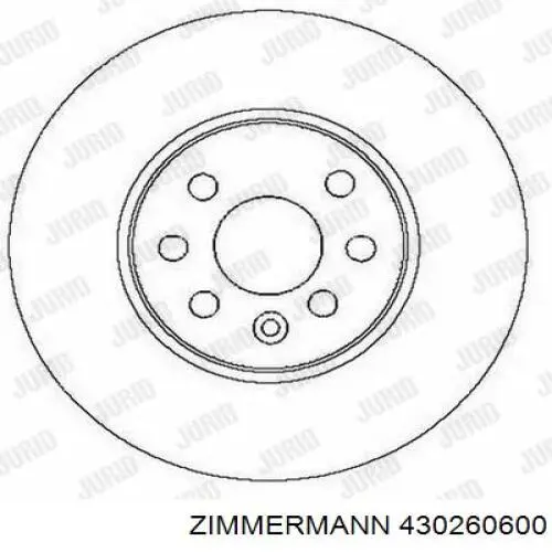 Тормоз дисковый передний Zimmermann 430260600 цена, от 45.20 USD