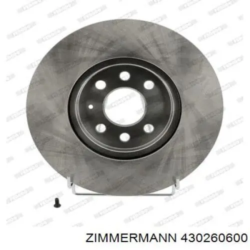 Тормоз дисковый передний Zimmermann 430260600 цена, от 45.20 USD