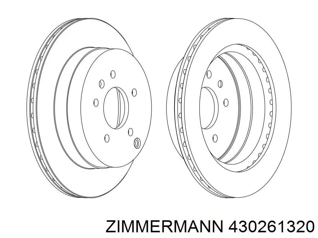 430261320 Zimmermann Дисковый тормоз