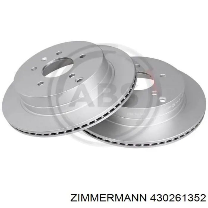 Тормозные диски 430261352 Zimmermann