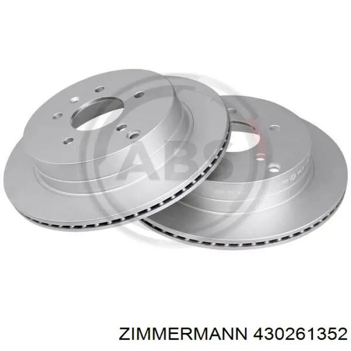 Купить 430261352 Zimmermann Диск тормозной задний
