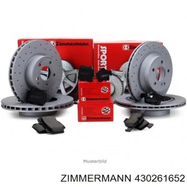 Тормоз дисковый передний Zimmermann 430261652 цена, от 71.29 USD