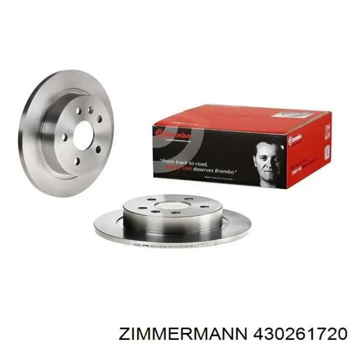 Диск гальмівний задній 430261720 Zimmermann