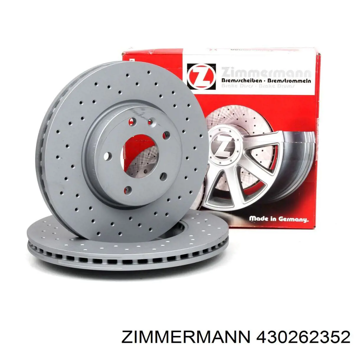 430262352 Zimmermann диск тормозной передний