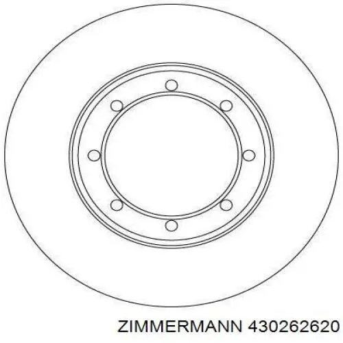 Задний тормозной диск Zimmermann 430262620 цена, от 59.52 USD