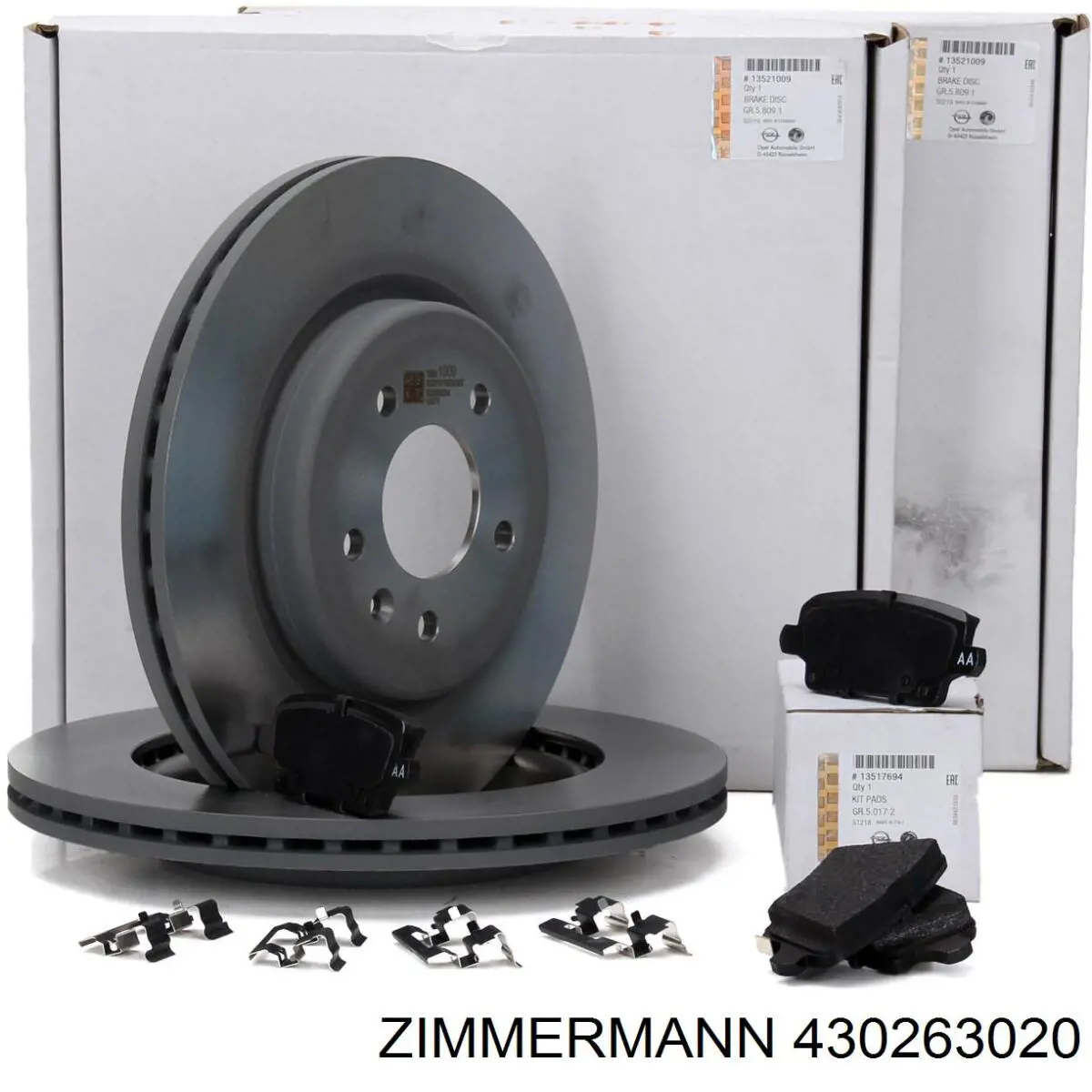 Купить 430263020 Zimmermann Диск тормозной задний