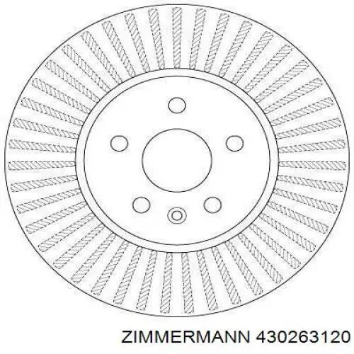Купить 430263120 Zimmermann Ротор тормозной