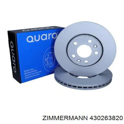 Передний тормозной диск Zimmermann 430263820