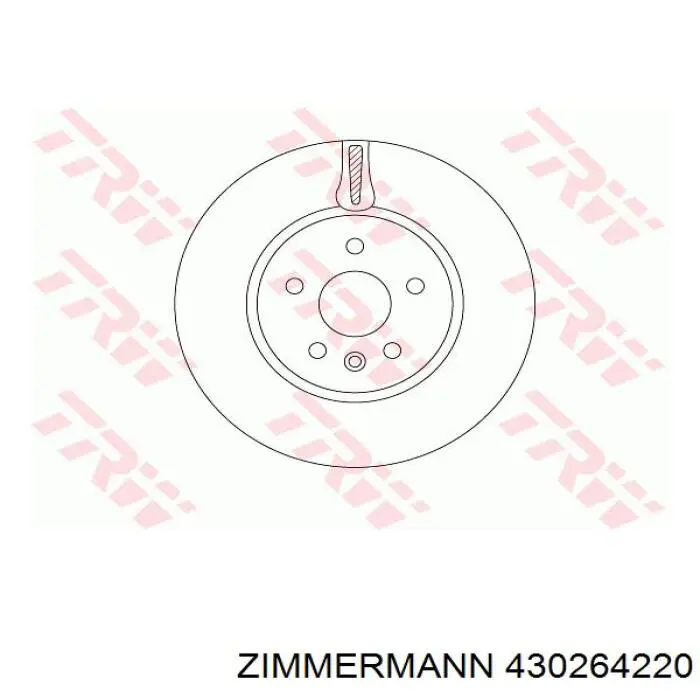 Купить 430264220 Zimmermann Ротор тормозной