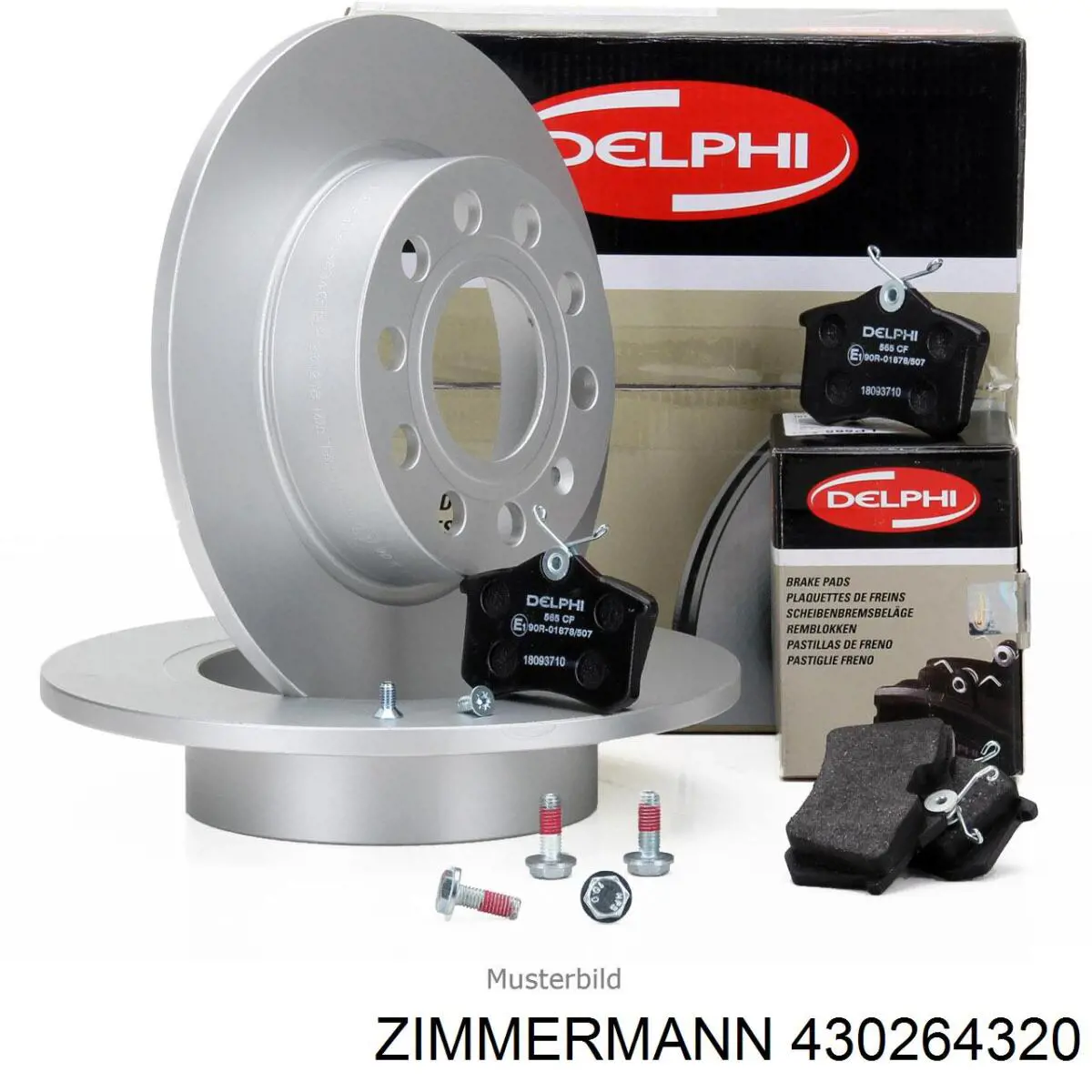 Купить 430264320 Zimmermann Диск тормозной задний