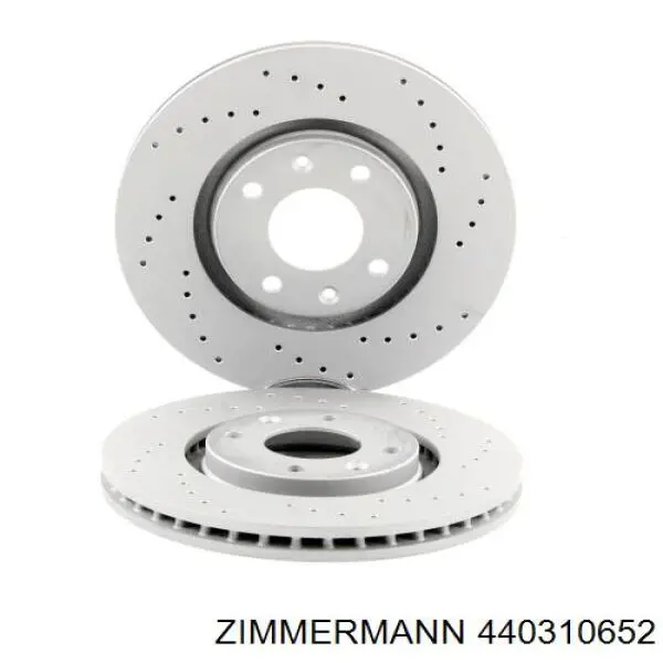 440310652 Zimmermann диск тормозной передний
