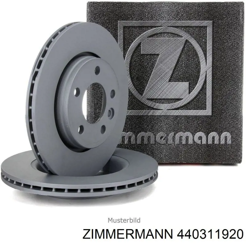 Тормоз дисковый передний Zimmermann 440311920 цена, от 65.98 USD