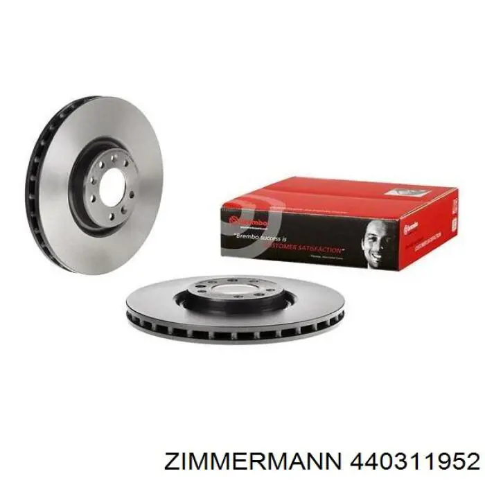 Передний тормозной диск Zimmermann 440311952