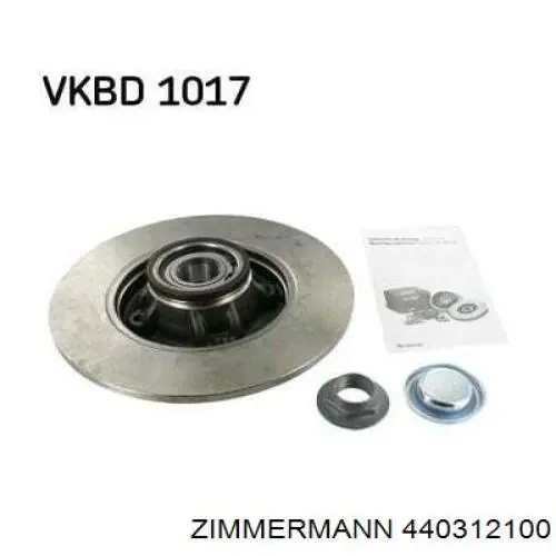 Задний тормозной диск Zimmermann 440312100 цена, от 43.29 USD
