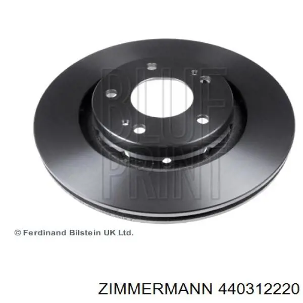 440312220 Zimmermann диск тормозной передний