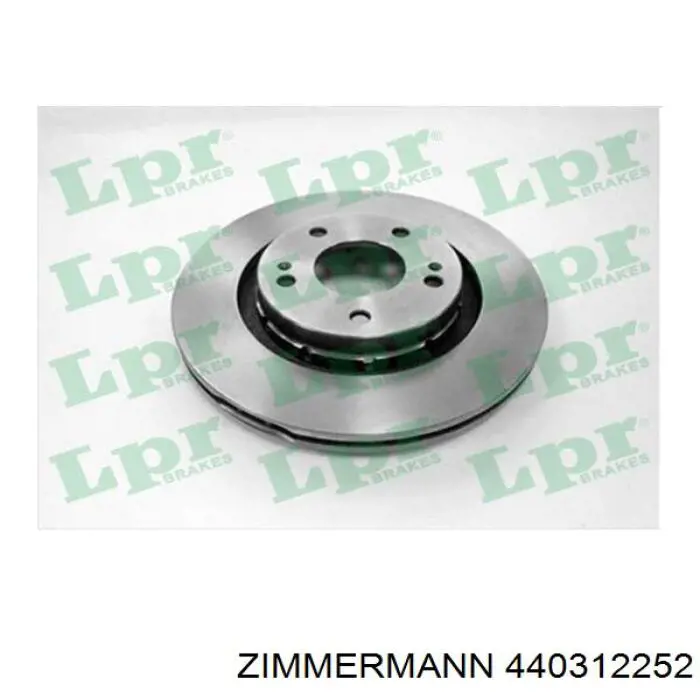 Тормоз дисковый передний Zimmermann 440312252 цена, от 100.08 USD