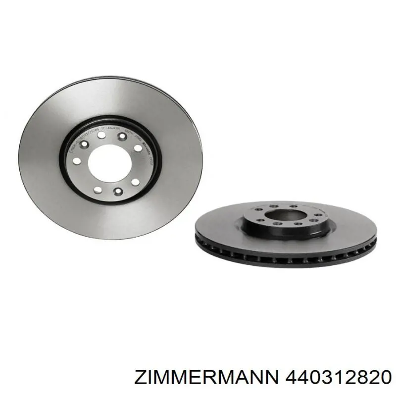 Передние тормозные диски 440312820 Zimmermann