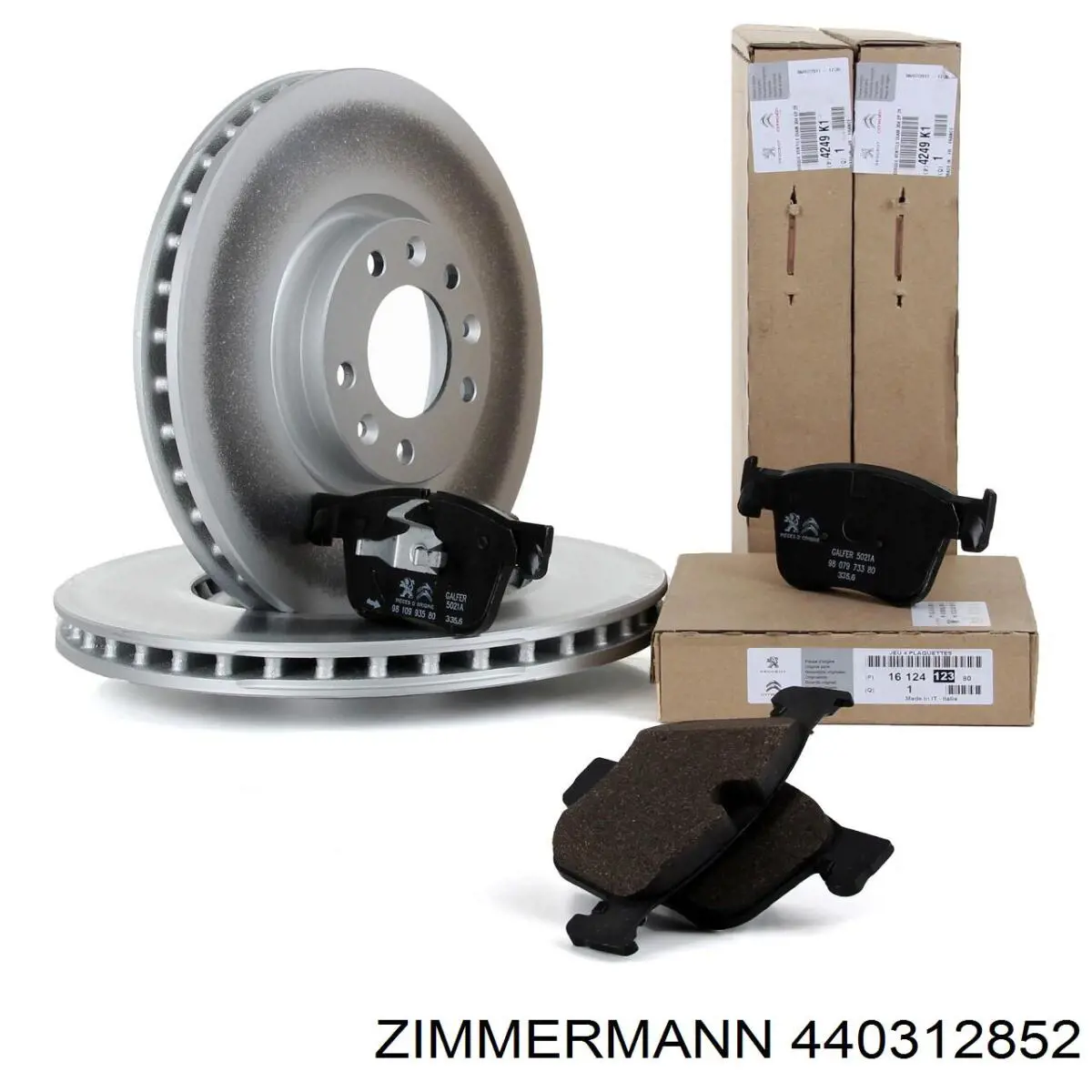 Передние тормозные диски 440312852 Zimmermann