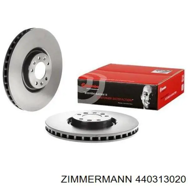 Тормоз дисковый передний Zimmermann 440313020 цена, от 74.94 USD