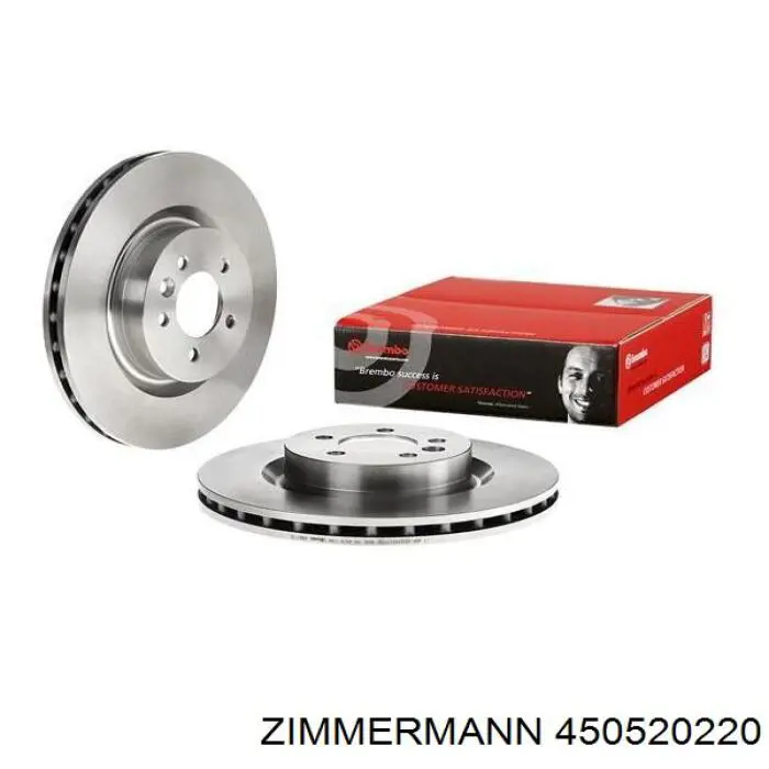 Передний тормозной диск Zimmermann 450520220