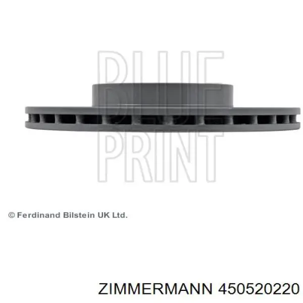 450520220 Zimmermann Диск тормозной передний