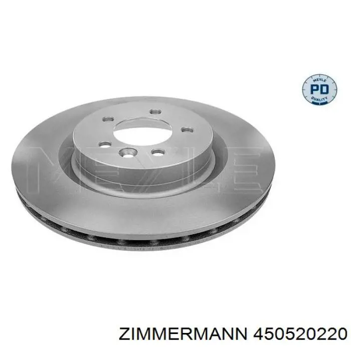 450.5202.20 Zimmermann диск тормозной передний