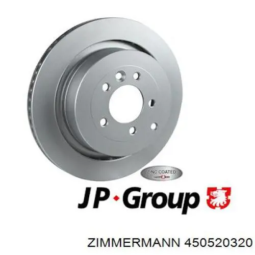 Купить 450520320 Zimmermann Диск тормозной задний
