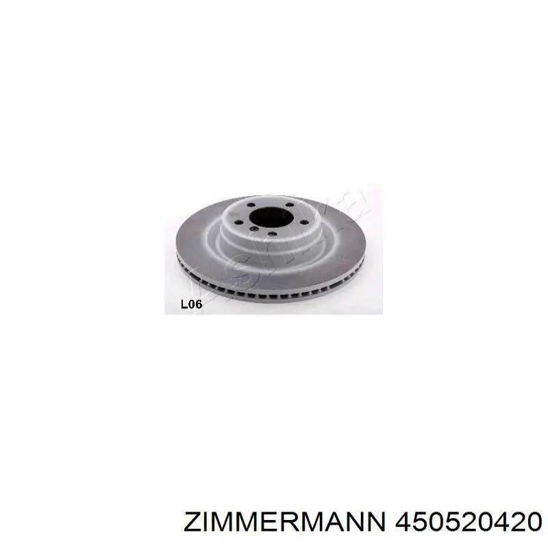 Передние тормозные диски 450520420 Zimmermann