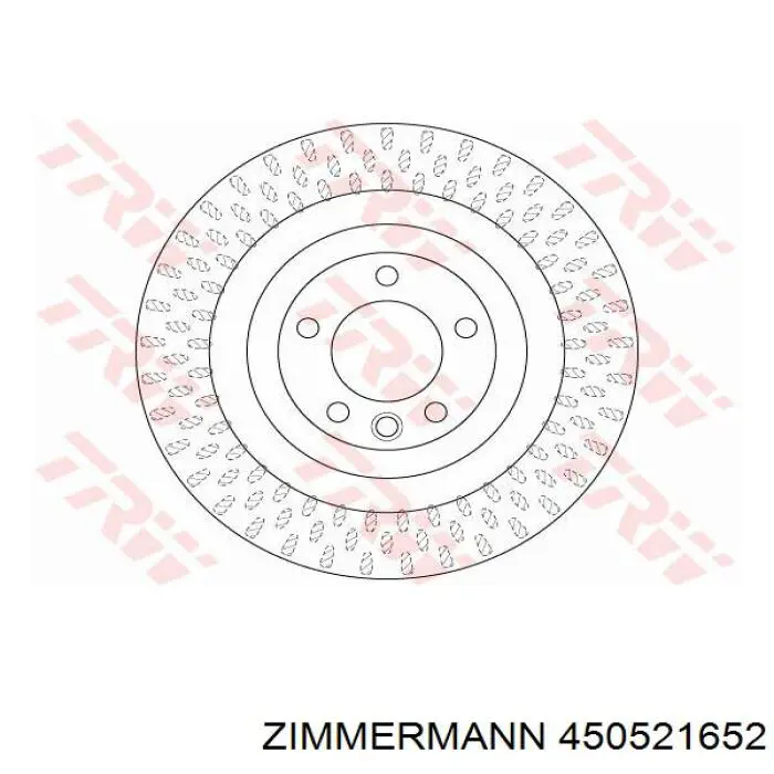 450521652 Zimmermann Дисковый тормоз