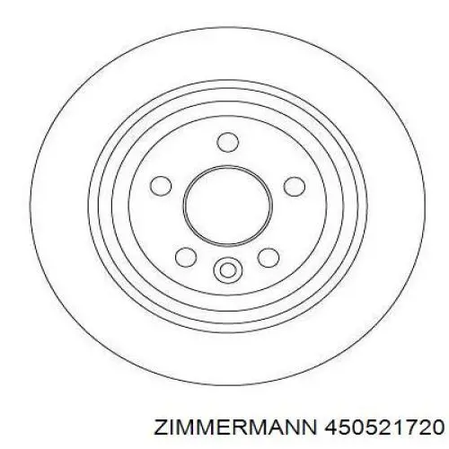 Тормозные диски 450521720 Zimmermann