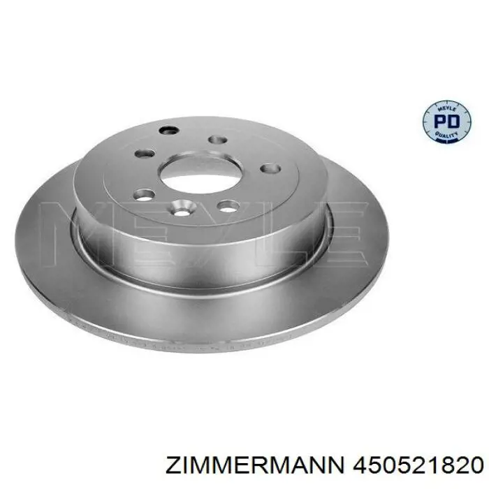 Купить 450521820 Zimmermann Диск тормозной задний