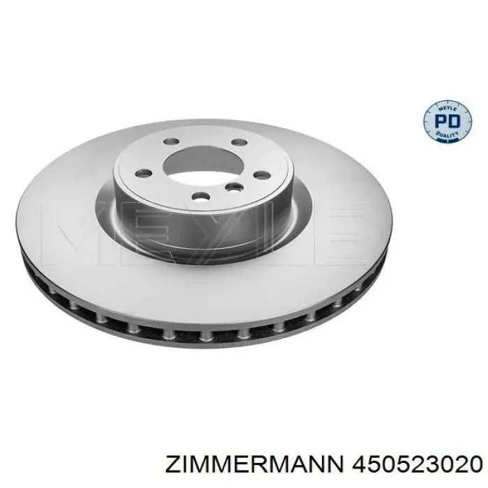 Передние тормозные диски 450523020 Zimmermann