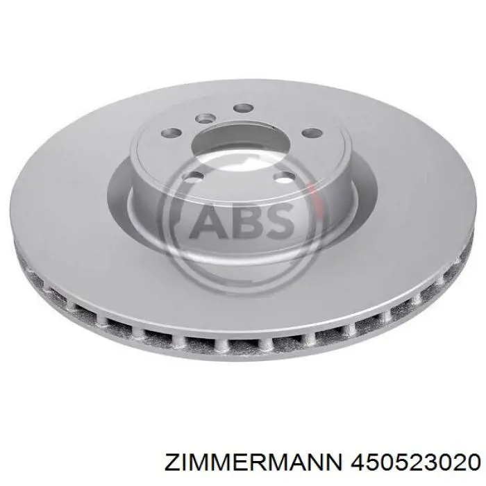 Передние тормозные диски 450523020 Zimmermann