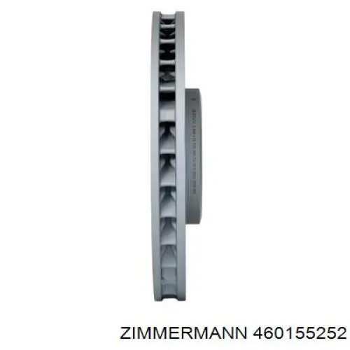 Передние тормозные диски 460155252 Zimmermann