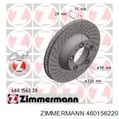 Тормозные диски 460156220 Zimmermann