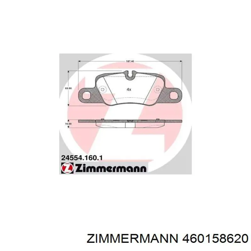 Задний тормозной диск Zimmermann 460158620 цена, от 164.85 USD