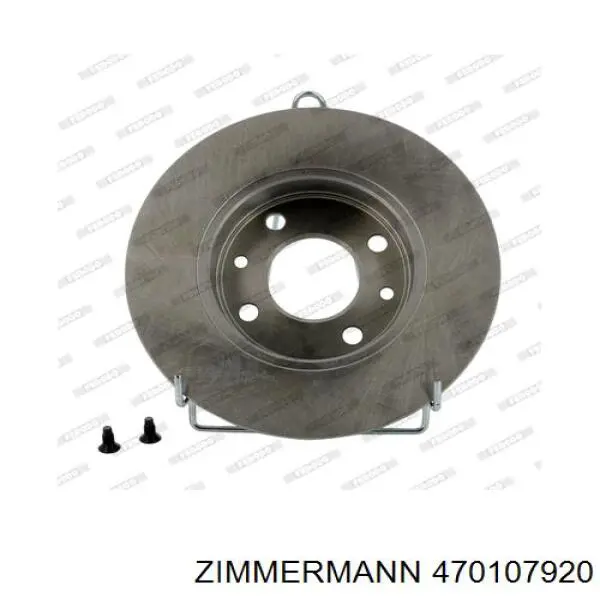 Передние тормозные диски 470107920 Zimmermann