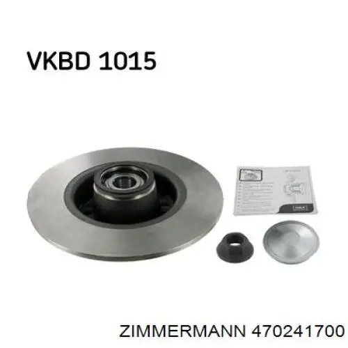 Купить 470241700 Zimmermann Диск тормозной задний