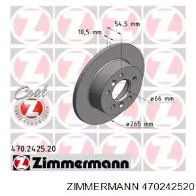 Тормозные диски 470242520 Zimmermann