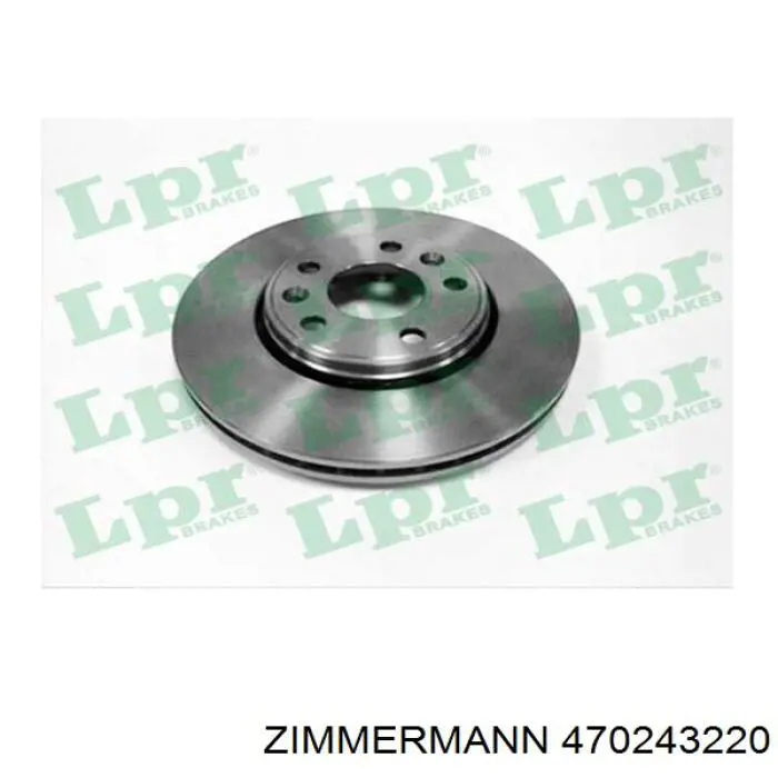 Передние тормозные диски 470243220 Zimmermann