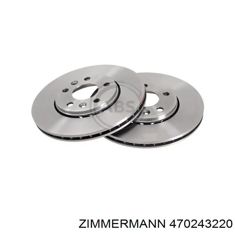 Тормоз дисковый передний Zimmermann 470243220 цена, от 55.82 USD