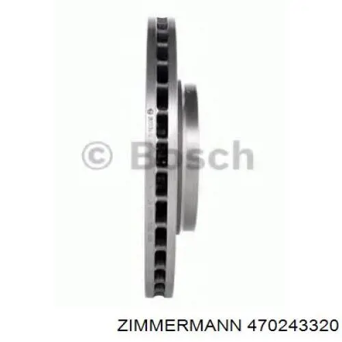 Передние тормозные диски 470243320 Zimmermann