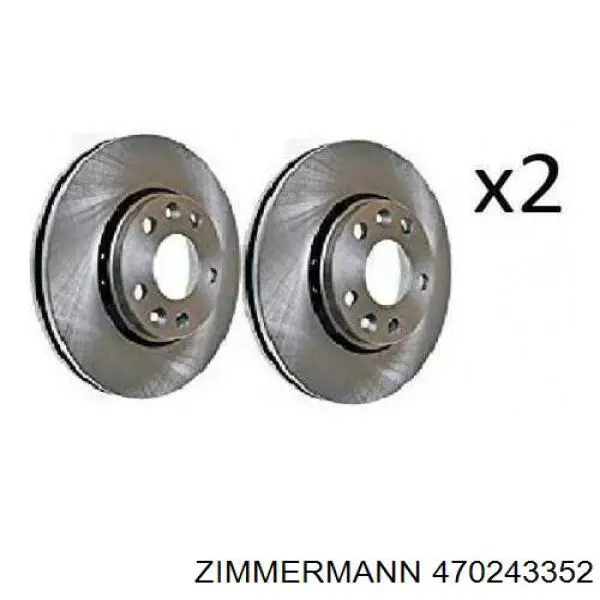 470243352 Zimmermann Диск тормозной передний