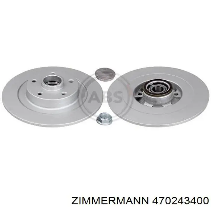 Задний тормозной диск Zimmermann 470243400 цена, от 83.77 USD