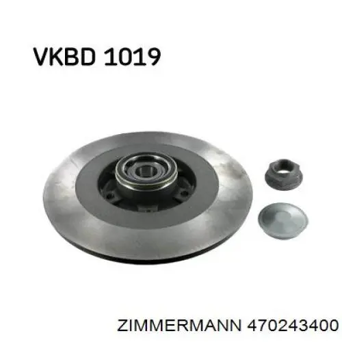 Купить 470243400 Zimmermann Диск тормозной задний