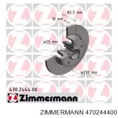 Тормозные диски 470244400 Zimmermann