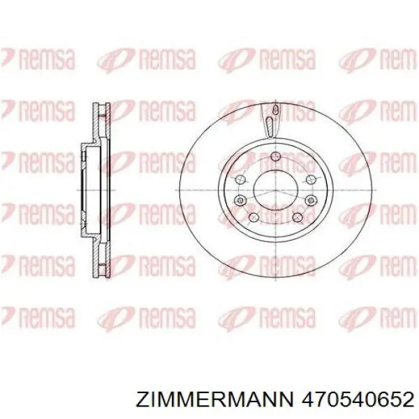 Тормоз дисковый передний Zimmermann 470540652 цена, от 87.60 USD