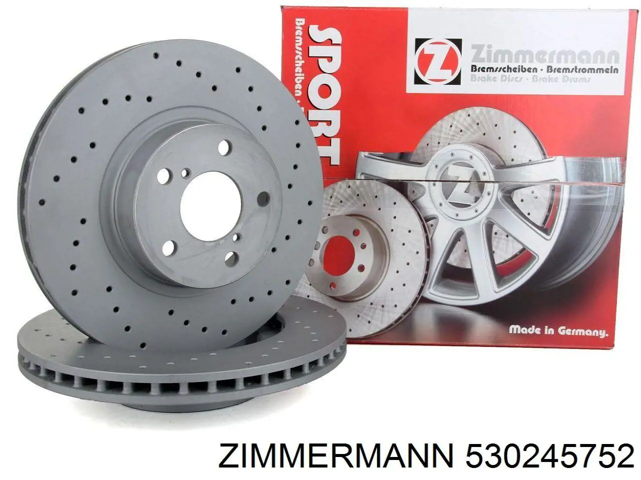 Передний тормозной диск Zimmermann 530245752