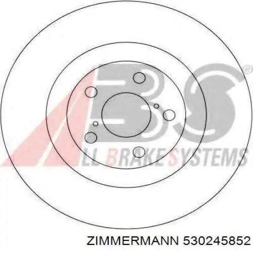 Купить 530245852 Zimmermann Ротор тормозной